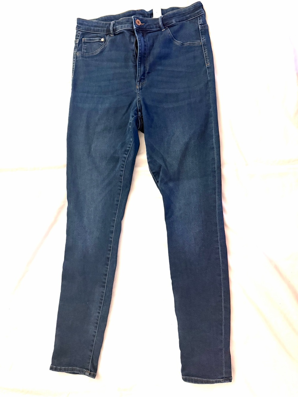 H&M High Waist Dark Wash Skinny Jeans Size 32